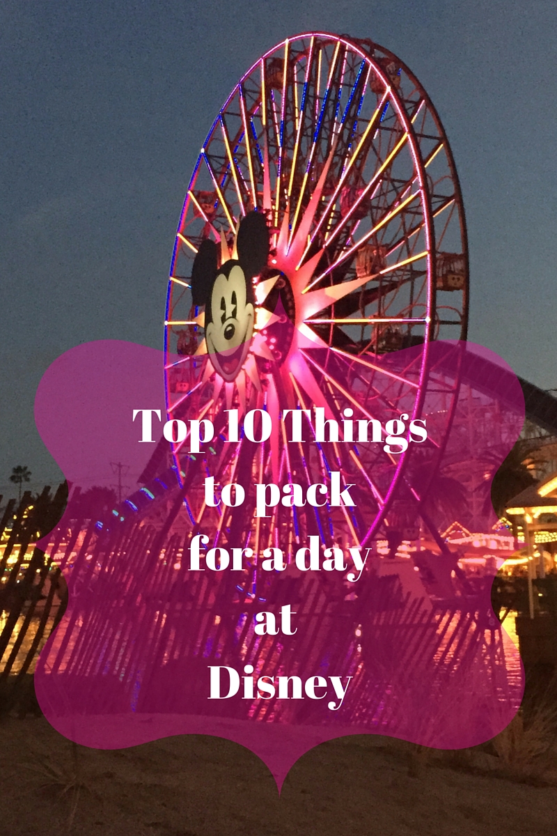 what to pack for disney
